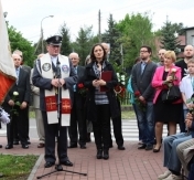 Odsłonięcie pamiątkowej tablicy Odsłonięcie pamiątkowej tablicy