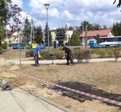 Zdjęcie: prace na pl. Kościuszki, źródło: KZB Legionowo