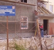 Budynek wielorodzinny w trakcie budowy Budynek wielorodzinny w trakcie budowy