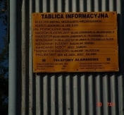 Tablica informacyjna Tablica informacyjna