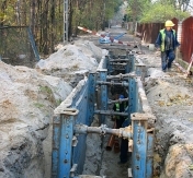 Budowa kanału sanitarnego w ul. Akacjowej Budowa kanału sanitarnego w ul. Akacjowej