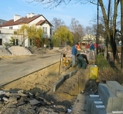 Ulica 3-Maja w trakcie budowy Ulica 3-Maja w trakcie budowy