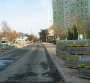 Ulica 3-Maja w trakcie budowy Ulica 3-Maja w trakcie budowy