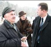 Krzysztof Górczyński, wnuk Jana Górczyńskiego i Prezydent Roman Smogorzewski