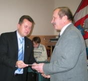 Piotr Guntzel otrzymuje dyplom Legionowskiego Lidera Biznesu