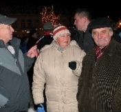 Legionowianie przychodzili na Rynek całymi rodzinami (państwo Zalewscy)