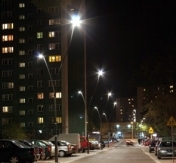 ul. Królowej Jadwigi - widok nocą