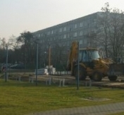Budowa lodowiska przy ul. Królowej Jadwigi - fot.2 Budowa lodowiska przy ul. Królowej Jadwigi - fot.2