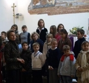 Chór Niepublicznej Szkoły Muzycznej wraz Panią Dyrygent Elżbietą Gubałą