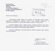 Podziękowania od uczestników spotkania dla Danuty Szczepanik - Sekretarz Miasta Legionowo Podziękowania od uczestników spotkania dla Danuty Szczepanik - Sekretarz Miasta Legionowo