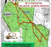 Mapa pieszego II Rajdu Izabelińskiego