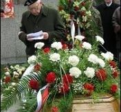 Feliks Litwiniak żegnał zmarłego w imieniu legionowskich kombatantów