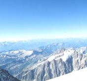 Widok z Mont Blanc 4810 m n.p.m.