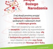 Tresc zyczen swiatecznych Tresc zyczen swiatecznych