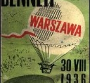 Plakietka z zawodów balonowych o puchar Gordona Bennetta z 1936 r. Plakietka z zawodów balonowych o puchar Gordona Bennetta z 1936 r.