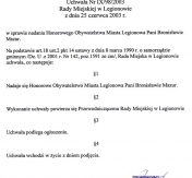 Uchwała w sprawie nadania Bronisławie Mazur tytułu Honorowego Obywatela Miasta Legionowa Uchwała w sprawie nadania Bronisławie Mazur tytułu Honorowego Obywatela Miasta Legionowa