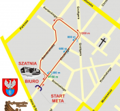 Mapa trasy biegu dorośli