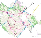 Mapa z trasami rowerowymi Mapa z trasami rowerowymi