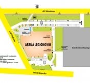 Mapa terenu - Arena Legionowo