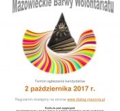 Plakat promujący Mazowieckie Barwy Wolontariatu