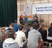 Szymon Kołecki spotkanie w ZSO nr 2/Fot. ZSO nr 2