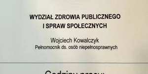 Pełnomocnik ds. Osób Niepełnosprawnych - Wojciech Kowalczyk Pełnomocnik ds. Osób Niepełnosprawnych - Wojciech Kowalczyk