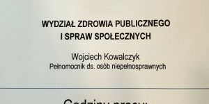 Pełnomocnik ds. Osób Niepełnosprawnych - Wojciech Kowalczyk