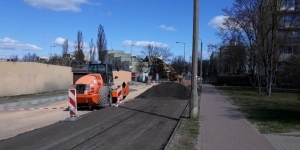 Zdjęcie remontowanej al. 1. WDZ