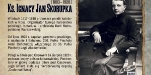Tablica upamiętniająca ks. I. J. Skorupki