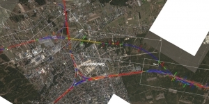 Na grafice wariant II - dodatkowe tory dzielące Legionowo, biegnące wzdłuż os. Bukowiec/Grudzie i CSP Na grafice wariant II - dodatkowe tory dzielące Legionowo, biegnące wzdłuż os. Bukowiec/Grudzie i CSP
