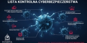 Na grafice - lista kontrolna cyberbezpieczeństwa Na grafice - lista kontrolna cyberbezpieczeństwa