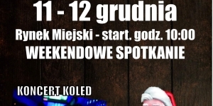 Plakat promujący kiermasz świąteczny w Legionowie