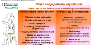 Grafika promująca Białą Sobotę - Dbaj o swoje potrzeby psychiczne