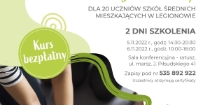 Plakat promujący kurs pierwszej pomocy