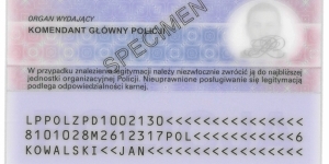 Wzór nowej legitymacji służbowej policjantów Wzór nowej legitymacji służbowej policjantów