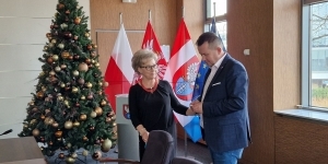 Barbara Mierzejewska i prezydent Legionowa Roman Smogorzewski Barbara Mierzejewska i prezydent Legionowa Roman Smogorzewski