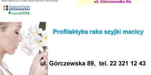 Grafika z informacjami - Profilaktyka raka szyjki macicy