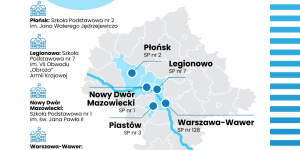 Grafika promująca projekt ulica szkolna - szkoły wybrane do akcji Grafika promująca projekt ulica szkolna - szkoły wybrane do akcji