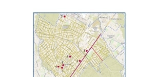 Mapa Legionowa z punktami, gdzie zainstalowane zostaną pojemniki na zabawki