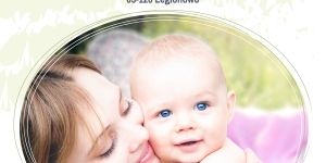 plakat informujący o bezpłatnych badaniach oceny neurorozwojowej dzieci w wieku od 0 do 3 roku życia