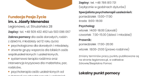 ulotka informująca o bezpłatnej pomocy dla mieszkańców Legionowa w 2024 r. ulotka informująca o bezpłatnej pomocy dla mieszkańców Legionowa w 2024 r.