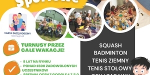 Plakt informujący o półkoloniach