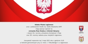 Zaproszenie na uroczystości 3-go Maja