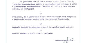 Pierwsza uchwała Pierwsza uchwała
