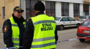 zdjęcie archiwalne z ewakuacji sądu