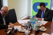 Podpisanie umowy z firmą Skanska