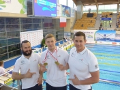 Fizjoterapeuta Piotr Potentas, Dawid Szulich, trener Rafał Perl