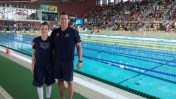 Na zdjęciu: Marta Chudorlińska i trener Rafał Perl .