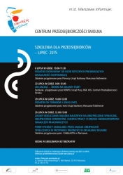 Baner i plan szkolenia dla przedsiębiorców
