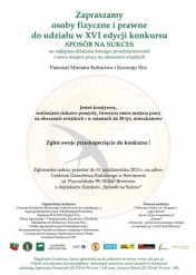 Plakat informacyjny akcji